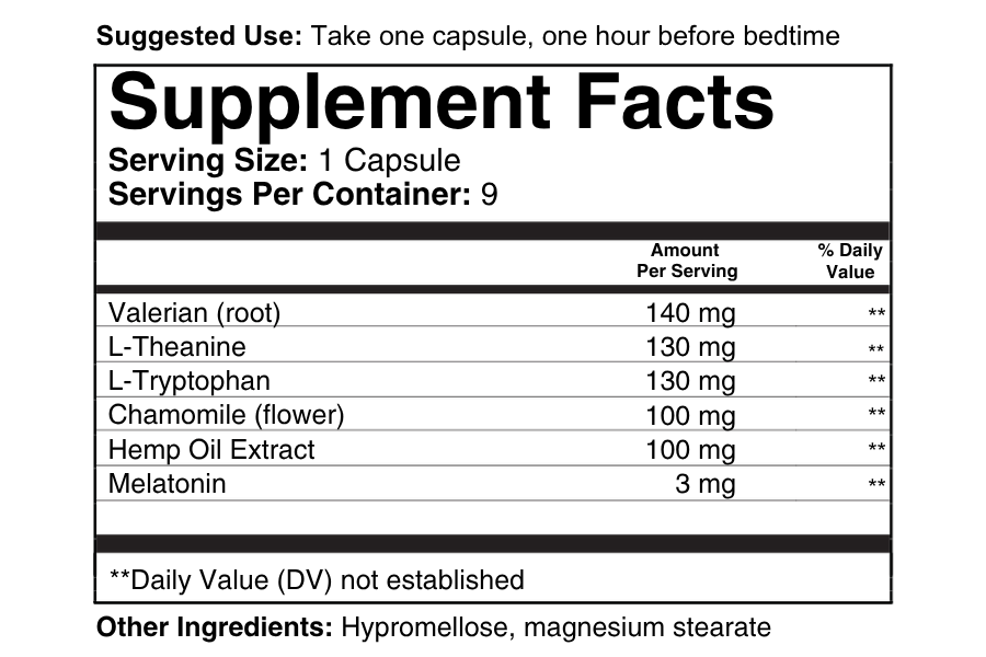 Kleen Sleep Aid – Natural, Non-Habit Forming Sleep Supplement